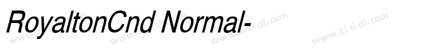 RoyaltonCnd Normal字体转换